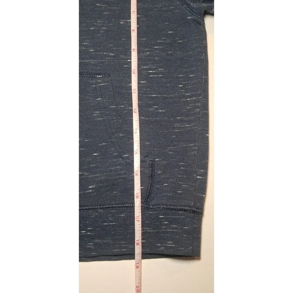 Gymboree Boys M 7-8 Heather Blue Hooded Sweatshirt